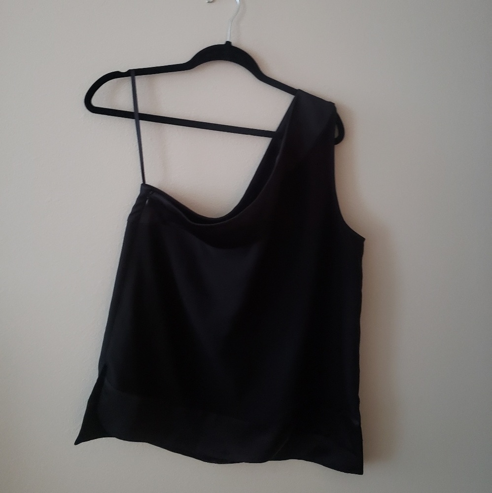 Banana Republic one shoulder dress shirt